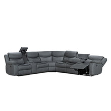 Load image into Gallery viewer, Mandan Electric Recliner Corner Sofa - Grey