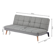 Load image into Gallery viewer, Chile 3 Seater Sofa Bed - Light Grey
