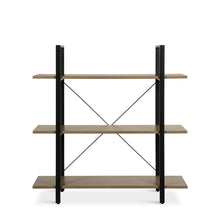 Load image into Gallery viewer, Forge 3 Tier Bookshelf - Light Grey Wood (0.064m³ - 14.5kg)