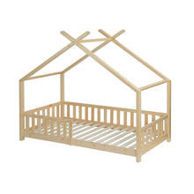 Load image into Gallery viewer, r_22980_minto_single_wooden_house_bed_frame_-_oak_1_ed564512-a382-4264-8bfa-fd1b54551706