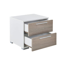 Load image into Gallery viewer, Waipoua Bedside Table Nightstand - GREY OAK