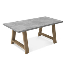 Load image into Gallery viewer, Tommie 1.8M Rectangular Dining Table - Cement + Oak