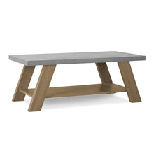 Load image into Gallery viewer, Tommie Rectangular Coffee Table - Cement + Oak