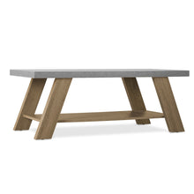 Load image into Gallery viewer, Tommie Rectangular Coffee Table - Cement + Oak