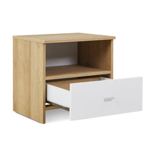 Load image into Gallery viewer, Makalu Wooden Bedside Table Nightstand - Oak