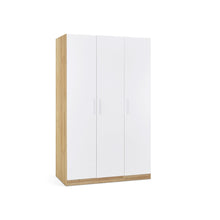 Load image into Gallery viewer, Makalu Wardrobe 3 Door Storage Shelves - Oak