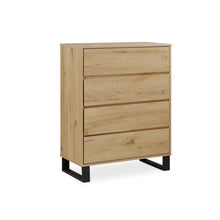 Load image into Gallery viewer, r_22109_frohna_tallboy_4_drawer_chest_dresser_-_oak_2_1_c7515cbf-170d-4b51-b27b-52a3fe6940d4