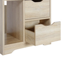 Load image into Gallery viewer, Finn Bedside Table with Shelves - Oak