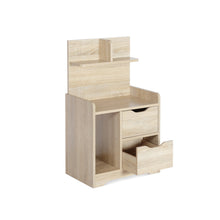 Load image into Gallery viewer, Finn Bedside Table with Shelves - Oak