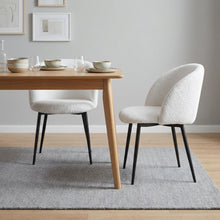 Load image into Gallery viewer, Merryn Boucle Dining Chairs - Set of 2 - White