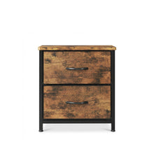 Load image into Gallery viewer, Hailey Bedside Table - Rustic Brown