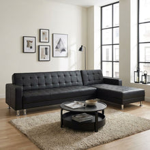 Load image into Gallery viewer, 21318-minnesota-5-seater-sofa-bed-chaise-black-2602073