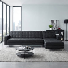 Load image into Gallery viewer, 21318-minnesota-5-seater-sofa-bed-chaise-black-2602076