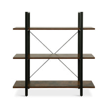 Load image into Gallery viewer, Forge 3 Tier Bookshelf - Rustic Brown