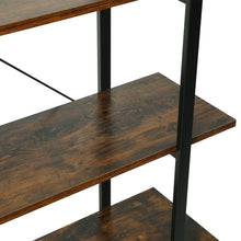 Load image into Gallery viewer, Forge 5 Tier Bookshelf - Rustic Brown