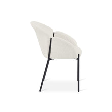 Load image into Gallery viewer, Bellamy Boucle Dining ArmChairs - Set of 2 - Milky White