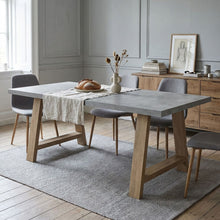 Load image into Gallery viewer, 22337-tommie-1.8m-rectangular-dining-table-cement-oak-2602091