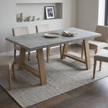 Load image into Gallery viewer, 22337-tommie-1.8m-rectangular-dining-table-cement-oak-2602095