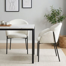 Load image into Gallery viewer, Bellamy Boucle Dining ArmChairs - Set of 2 - Off White