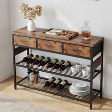 Load image into Gallery viewer, Shrike Console Table with 3 Drawers - Light Cherry