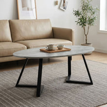 Load image into Gallery viewer, 23878-ursula-oval-coffee-table-120x60cm-grey-black-2602104