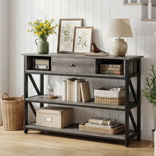 Load image into Gallery viewer, Atlas 1.2m Console Table with Drawer - Gray Oak