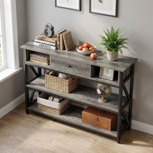 Load image into Gallery viewer, Atlas 1.2m Console Table with Drawer - Gray Oak