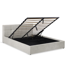 Load image into Gallery viewer, Elevon Queen Gas Lift Bed Frame - Linen Grey