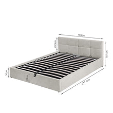 Load image into Gallery viewer, Elevon Queen Gas Lift Bed Frame - Linen Grey
