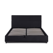 Load image into Gallery viewer, Lumetek PU Queen Gas Lift Bed Frame - Black