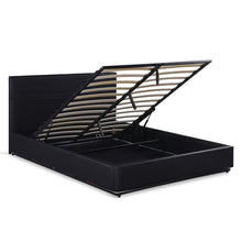 Load image into Gallery viewer, Lumetek PU Queen Gas Lift Bed Frame - Black