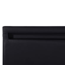 Load image into Gallery viewer, Glimora PU Queen Gas Lift Storage Bed Frame - Black