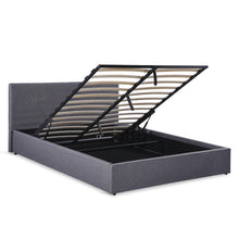 Load image into Gallery viewer, Geova Queen Gas Lift Bed Frame - Dark Grey