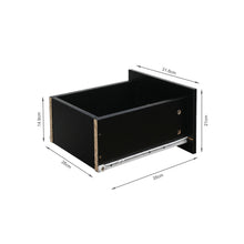 Load image into Gallery viewer, 24288-wisteria-2-piece-dressing-table-with-mirror-stool-set-black-26021210