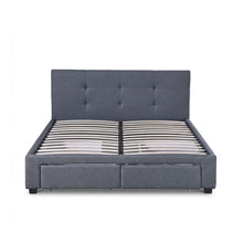 Load image into Gallery viewer, Tuffen Queen Bed Frame with 4 Drawers – Grey