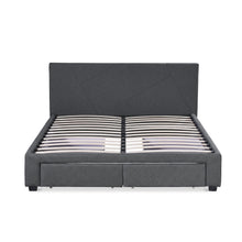Load image into Gallery viewer, Geolux Queen Bed Frame with 4 Drawers - Dark Grey (p1=0.174m³-11.5kg)(p2=0.114m³-18.0kg)(p3=0.081m³-16.5kg)(T=0.369m³-46.0kg)