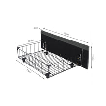 Load image into Gallery viewer, Wireva Linen Queen Bed Frame With 4 Drawers - Dark Grey