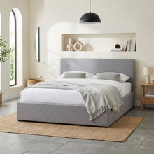 Load image into Gallery viewer, Violet Queen Gas Lift Bed Frame - Light Grey