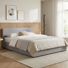 Load image into Gallery viewer, Violet Queen Gas Lift Bed Frame - Light Grey
