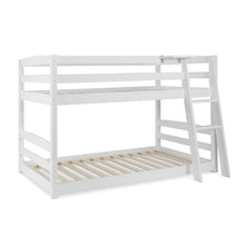 Load image into Gallery viewer, Kinga Single Wooden Bunk Bed Frame - White