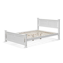 Load image into Gallery viewer, Davraz King Single Wooden Bed Frame - White