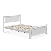 Load image into Gallery viewer, Davraz King Single Wooden Bed Frame - White