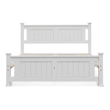 Load image into Gallery viewer, Davraz King Single Wooden Bed Frame - White