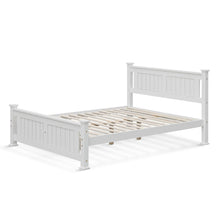 Load image into Gallery viewer, new_22616_davraz_double_wooden_bed_frame_-_white-2_ebf1ce9a-b810-477a-a78e-6f5b3d0fe9c9