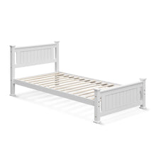 Load image into Gallery viewer, Davraz Single Wooden Bed Frame - White