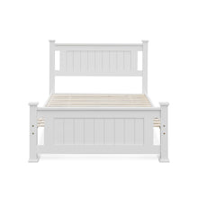 Load image into Gallery viewer, Davraz Single Wooden Bed Frame - White