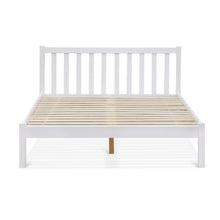 Load image into Gallery viewer, Baker Double Wooden Bed Frame - White
