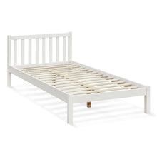 Load image into Gallery viewer, Baker King Single Wooden Bed Frame - White