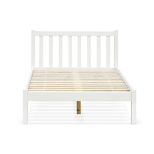 Load image into Gallery viewer, Baker King Single Wooden Bed Frame - White