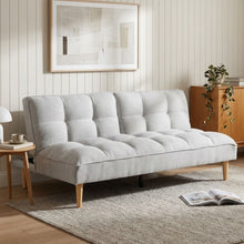 Load image into Gallery viewer, Barton 3 Seater Sofa Bed - Light Grey